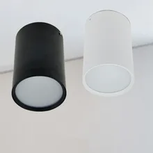 Затемнения светодиодный поверхностного монтажа вниз светильник 5 Вт/7 Вт/9 Вт/12 Вт/15 Вт/18 Вт AC85-265V 230V 240V под потолок пятно света лампы домашние светильник