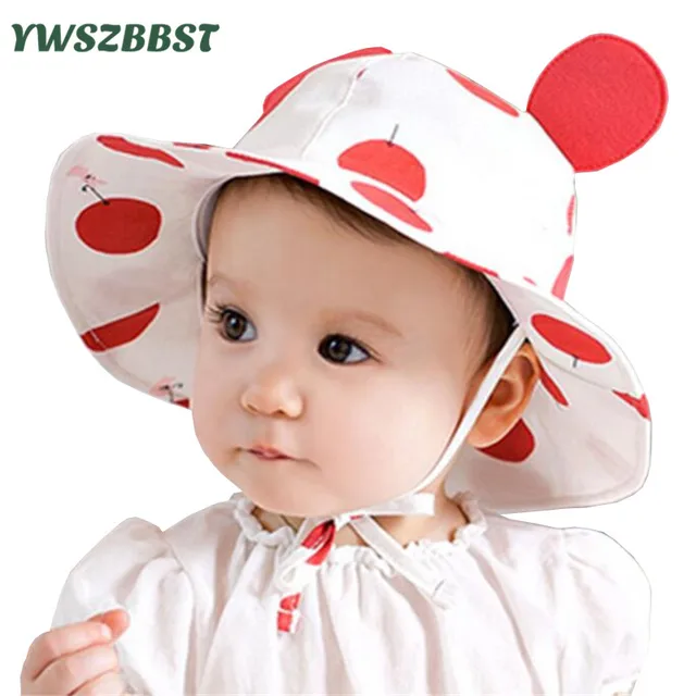 Summer Sun Hat Toddler Kids Infant Sun Cotton Cap Autumn Cute Baby