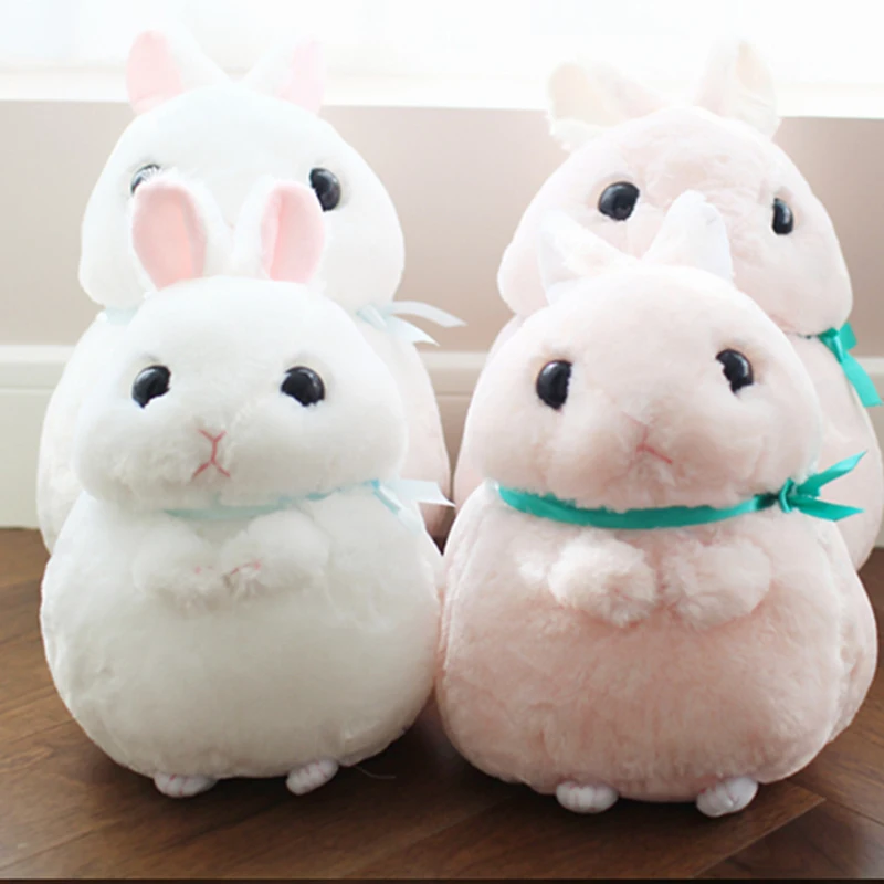 

Lovely Rabbit Toy Chubby White Pink Standing Rabbit Toy Kids Huggable Bunny Animals Plush Toy Birthday Gift Boys Girls 35/45cm