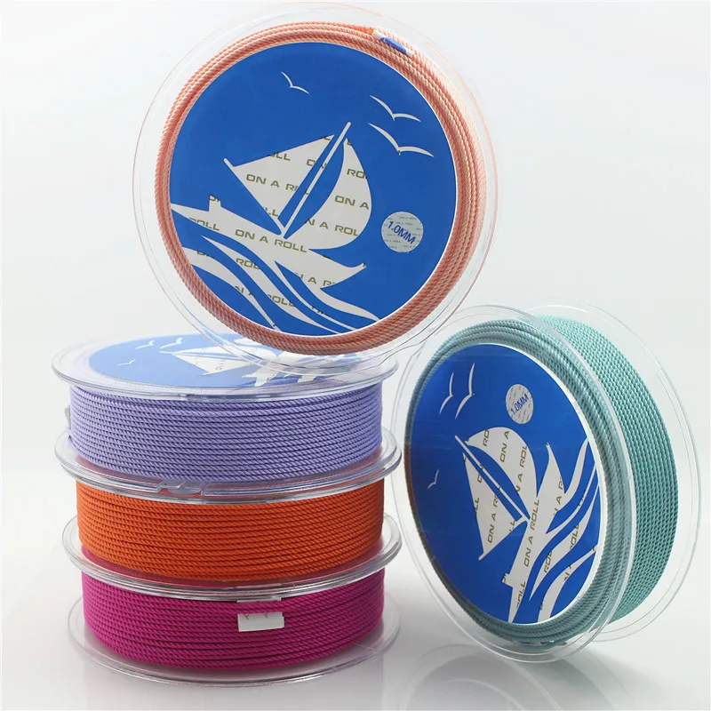 OAR 1mm Silk thread milan Braided cord DIY Jewelry Accessories Twine