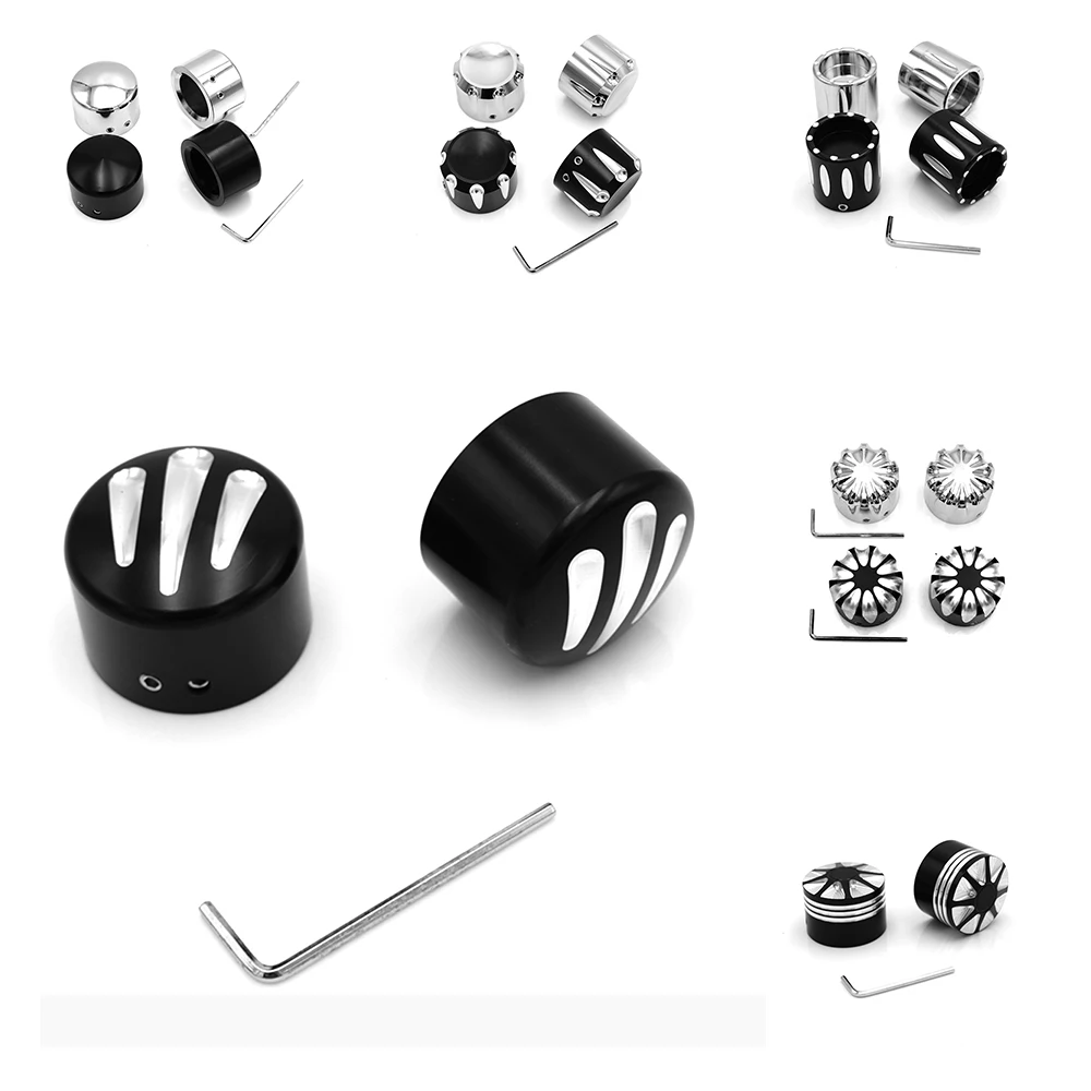 

Mooreaxe 29 mm Front Axle Covers Nuts Plug Protector For Motorcycle Harley Softail VRSC Dynal Touring & Trike Road Glide