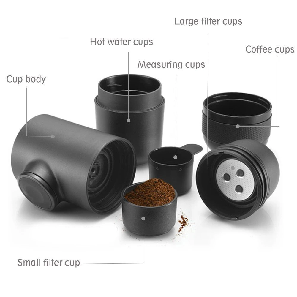 Мини Кофеварка ручная портативная машина для эспрессо|espresso machine|portable espresso machinecoffee