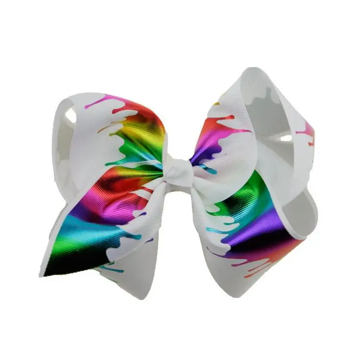 goldern foil ribbon hairbow2