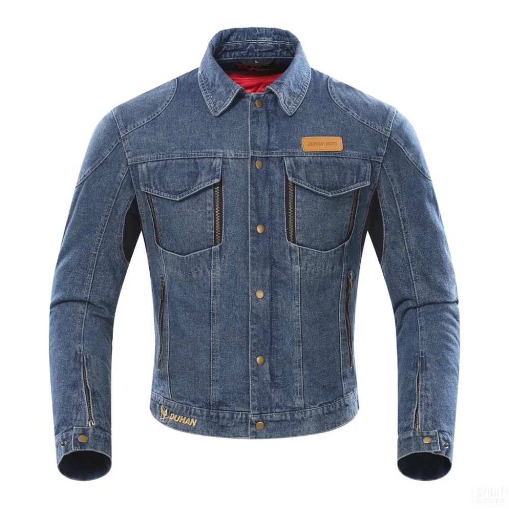 Denim Riding Protector Winter Jacket duhan a1