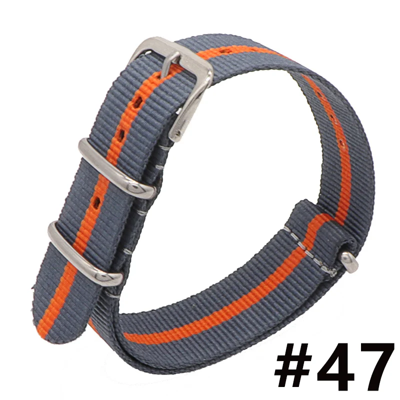 Top Quality Retro Wholesale 16mm Black Army Sport Fabric Nato Nylon Bangle Watch Bracelet Accessories Bands Belt Buckle 16mm