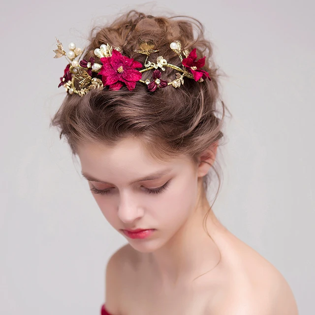 Wedding Hairstyles With Flower Accessories aliexpress buy flower bridal Wedding Hairstyles With Flower Accessories aliexpress buy flower bridal
