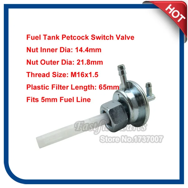 FUEL VALVE PETCOCK ASSEMBLY FOR HONDA SPREE NQ50 SCOOTER NQ NIFTY 50 1986 1987