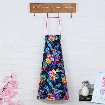 

Creativity Fruit Cleaning Apron Antifouling Sleeveless Unisex colour Pineapple Printed Cooking Kitchen Aprons Bids for Woman Men