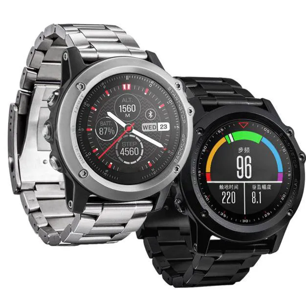 HL металлический ремешок из нержавеющей стали для Garmin Fenix 3/HR AUG 19E22