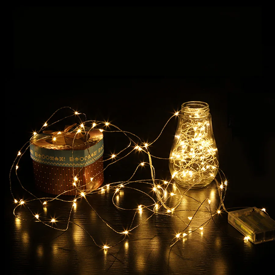 Multi Coloured Lights 2M 5M 10M Copper Silver Wire String lights Waterproof LED lamp For Party Holiday lighting Fairy Christmas Multi Coloured Lights 2M 5M 10M Copper Silver Wire String lights Waterproof LED lamp For Party Holiday lighting Fairy Christmas