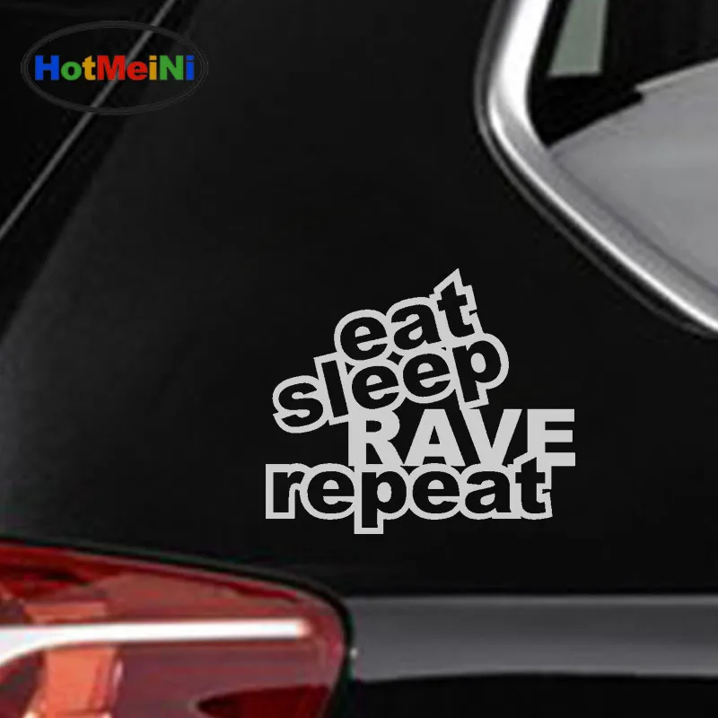 HotMeiNi JDM СТИЛЬ &quot Eat Sleep восторженные Повторите автомобиля стикер 150mmW техническая