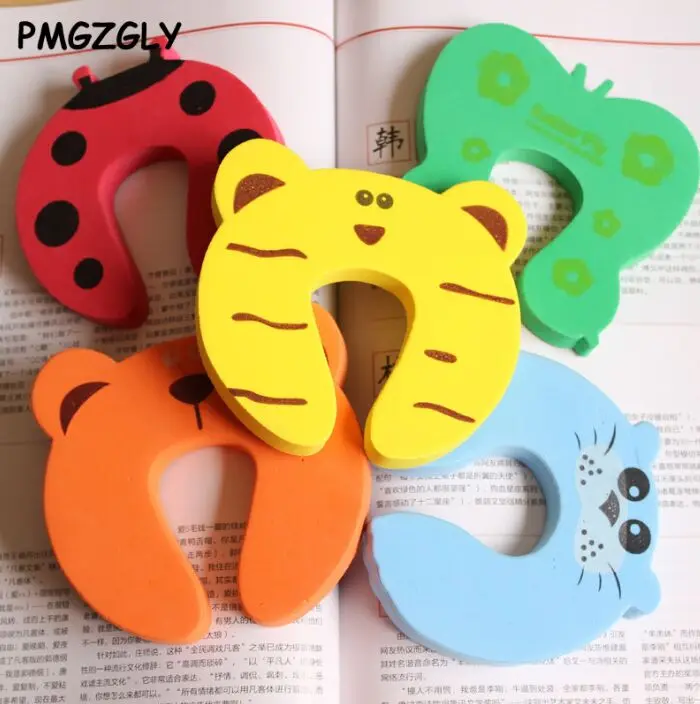 5Pcs/Lot Baby Safety Gate Products Saftey Animal Newborn Care Cabinet Locks Straps Baby Security Door Card Protection Tools
