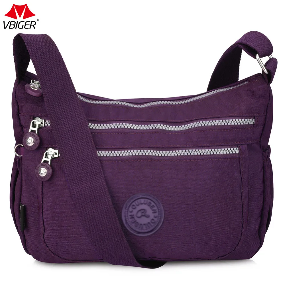 

Vbiger Fashion Women Handbags Casual Multi Pockets Waterproof Party Shoulder Bag Oxford Cloth Crossbody Bags Three Color Bags