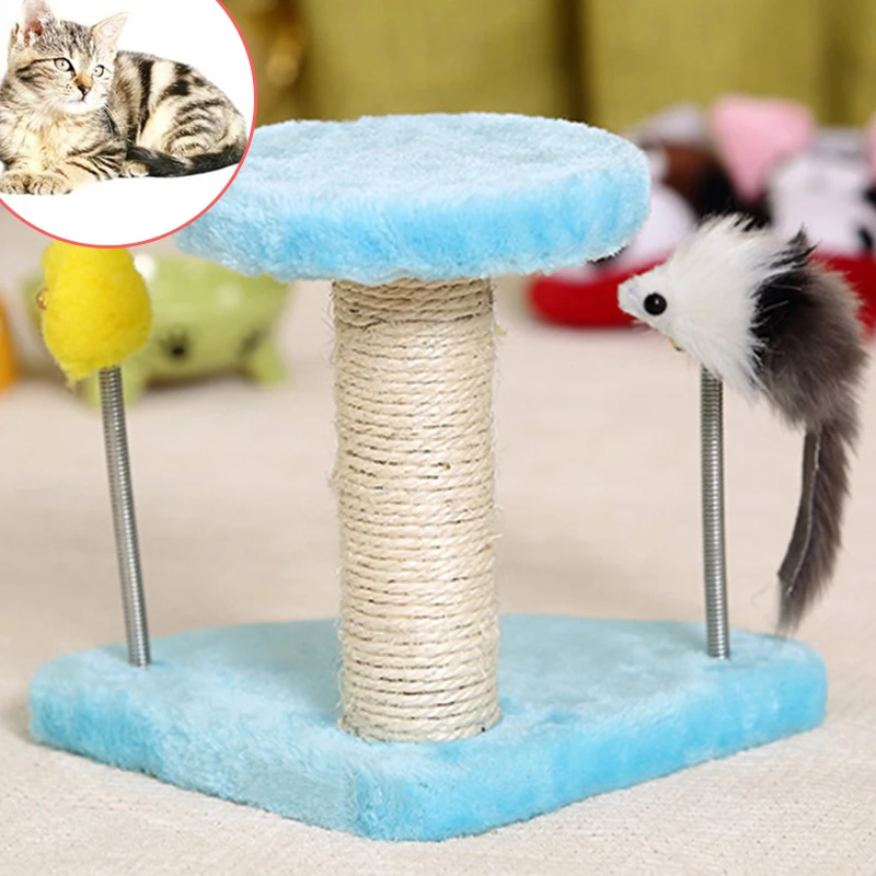 1pcs Cat Climbing Toys Cute Spring triangulation Cat Exercise Sports