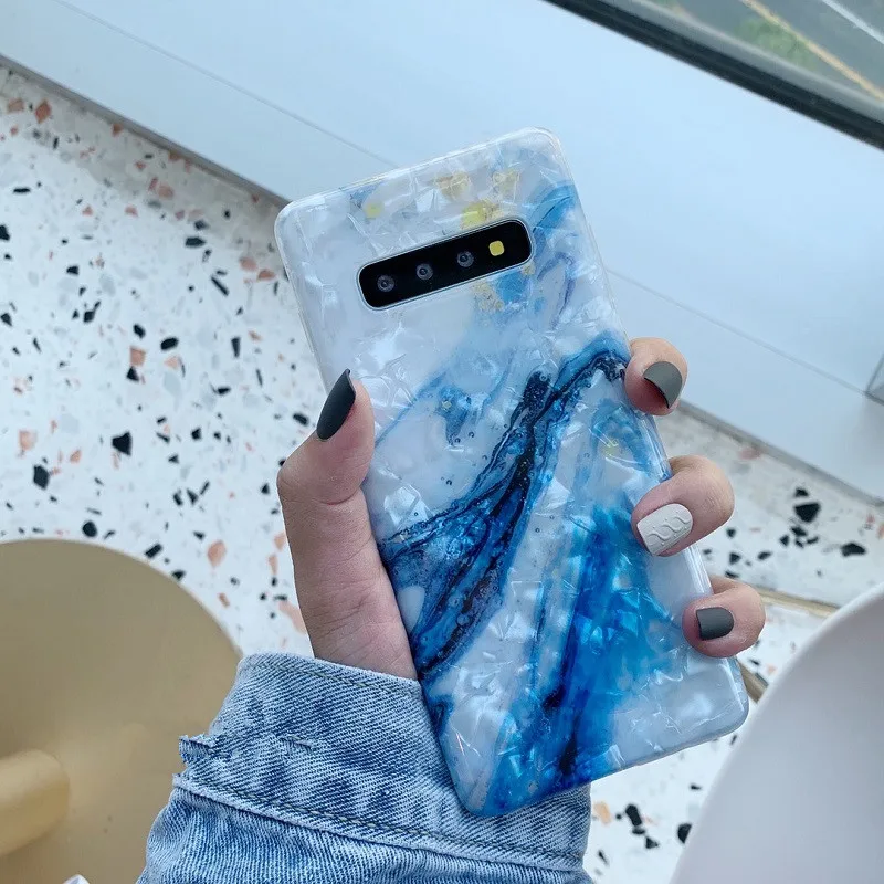 DCHZIUAN ракушка мраморные телефонные чехлы для Samsung Galaxy S10 Plus чехол S8 S9 Note 8 9