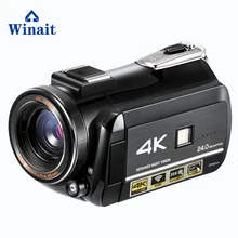 Winait UHD 4 к 24fps цифровая видеокамера, ночное видение/wifi/3,0 ''сенсорный дисплей домашнего использования Цифровая видеокамера