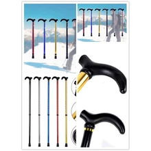 Алюминиевый металлический Регулируемый трость для занятий спортом, путешествий, треккинга, трость для улицы, 2 секции, выдвижной, Прямая поставка