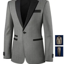 Лидер продаж Новые Классические брюки светло-серый на заказ женихи мужские костюм из 2 предметов костюмы мужские бальное платье(куртка+ брюки+ галстук