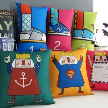 

Nordic Abstract Cartoon Simple pattern 3368 Linen Cushion Cover Pillow Case Sofa Chair Waist Pillow cover Home Decorative