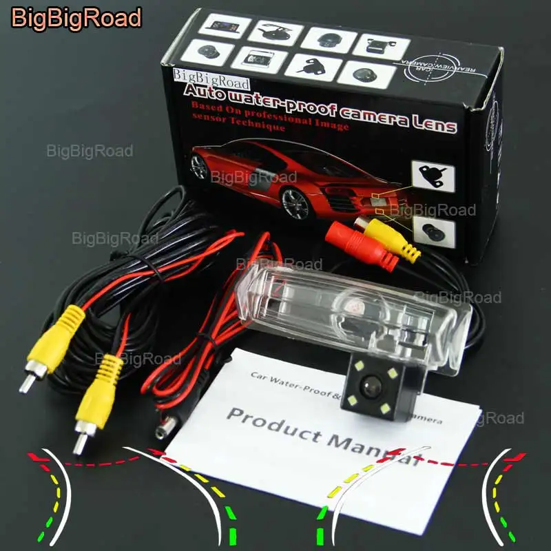 BigBigRoad Car Intelligent Dynamic Track Backup Rear View Camera For
