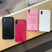 

fly man Jordan 23 Soft leather cover case for apple iphone 6 S 6S plus 7 7plus 8 8plus X 10 jump man bull back case coque