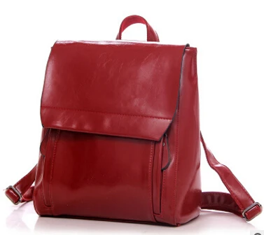Сумка для ноутбука 070716 Горячая хорошее качество Леди Мода pu кожаный рюкзак женская повседневная дорожная сумка - Цвет: Красный