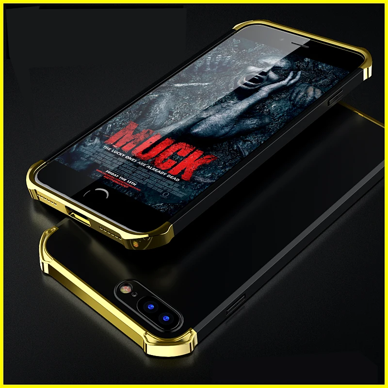 Anti Scratch Phone Shell Case For Apple Iphone 7 Plus Case Three Stage Splice Glossy Phone Case