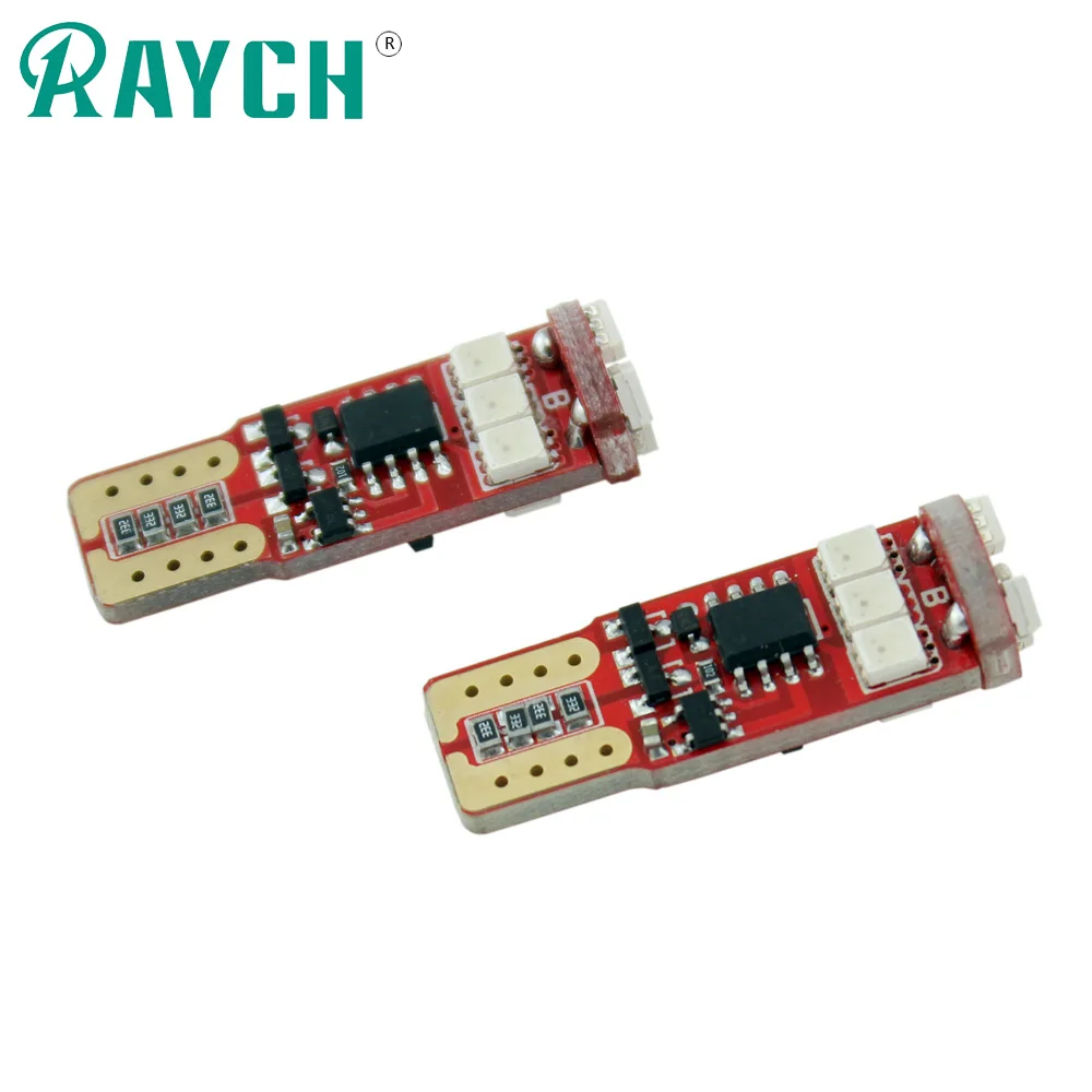 2x T10 RGB Автомобильный свет W5W 192 168 мигающая Стробоскопическая Светодиодная лампа