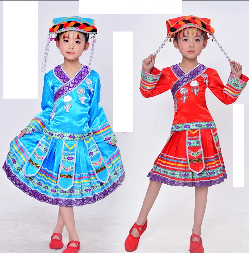 Одежда Miao китайский костюм народного танца одежда Hmong с головой|hmong clothing|miao clothingmiao