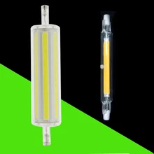 78 мм 118 мм R7S Светодиодная лампа с регулируемой яркостью 30 Вт 50 Вт J118 AC 220 В 110 В COB Светодиодный прожектор Замена галогенного прожектора R7S лампы без мерцания