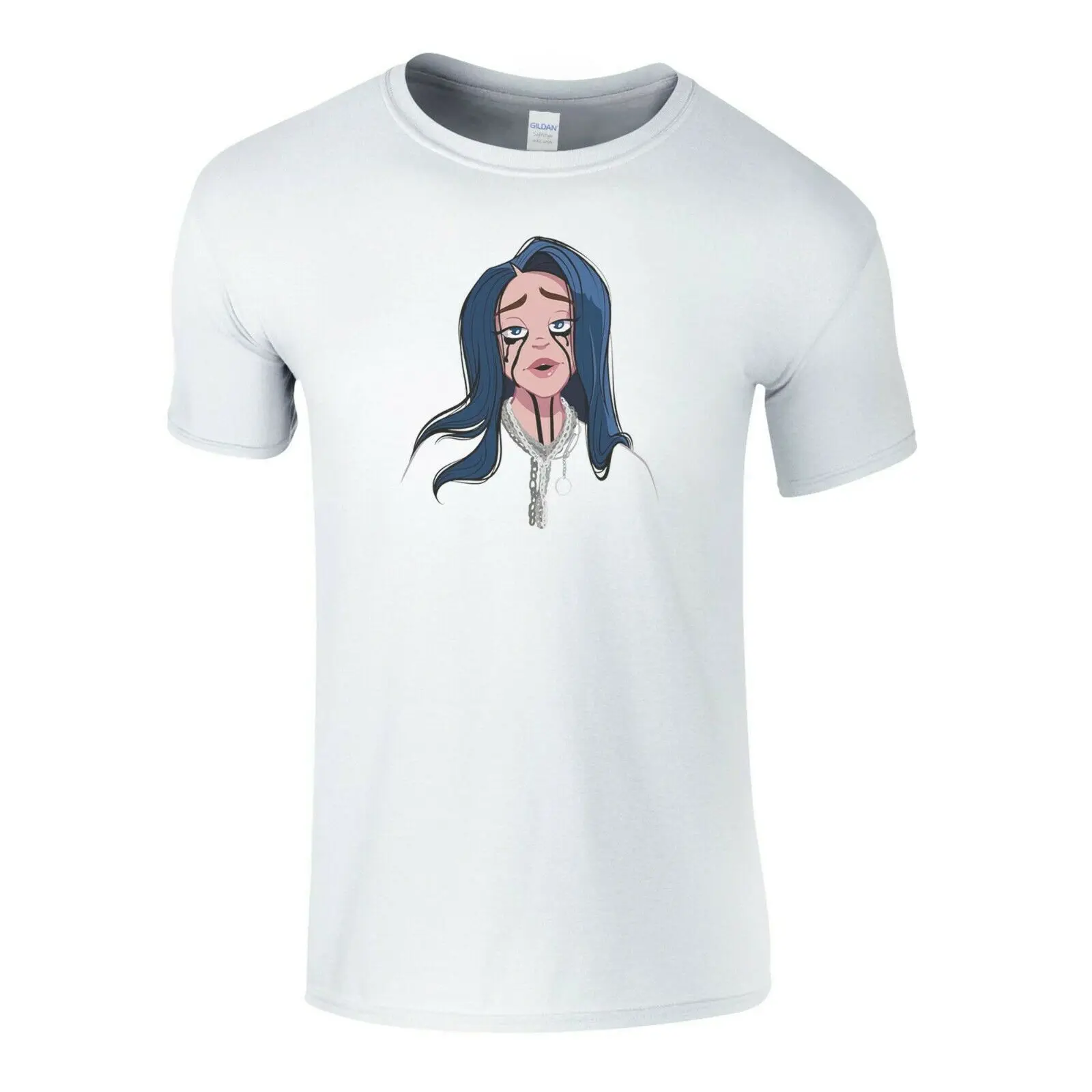 Милая девушка Billie Eilish плач клипарт хороший певец мужская женская