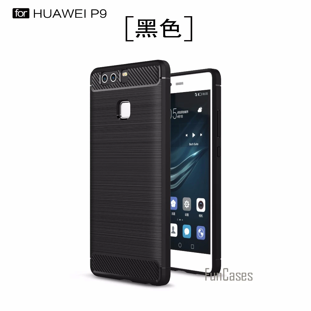 Роскошные плотный чехол для huawei P9 СПС fundas 5 2 дюйма huawai capinhas de Капа|Бамперы| |