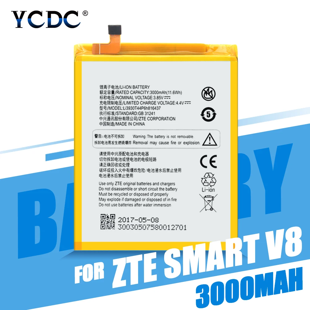 

Replacement Battery Li3930T44P6h816437 For Vodafone Smart V8 VFD-710 3000mAh Rechargeable Phone Bateria Batteries