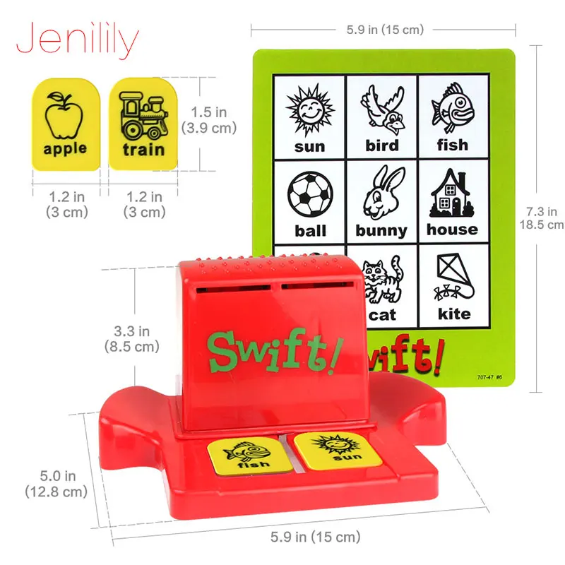 Детская настольная игра Swift Bingo Обучающие карточки на английском языке