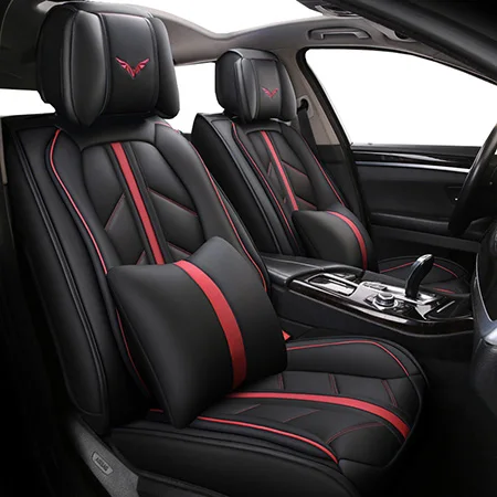 Высококачественный Специальный кожаный чехол для сиденья автомобиля для toyota alphard Auris Avensis c-hr chr fj cruiser 2010 2009 2008 2007 - Название цвета: Black Luxury