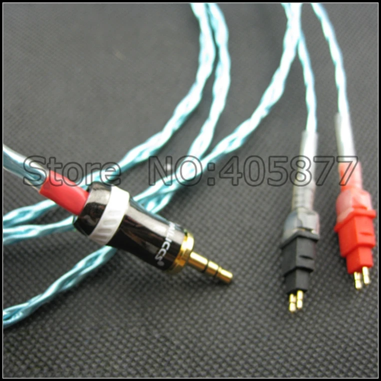 audio white lighting silver plated update headphone cable for HD650 HD600 HD580 HD25