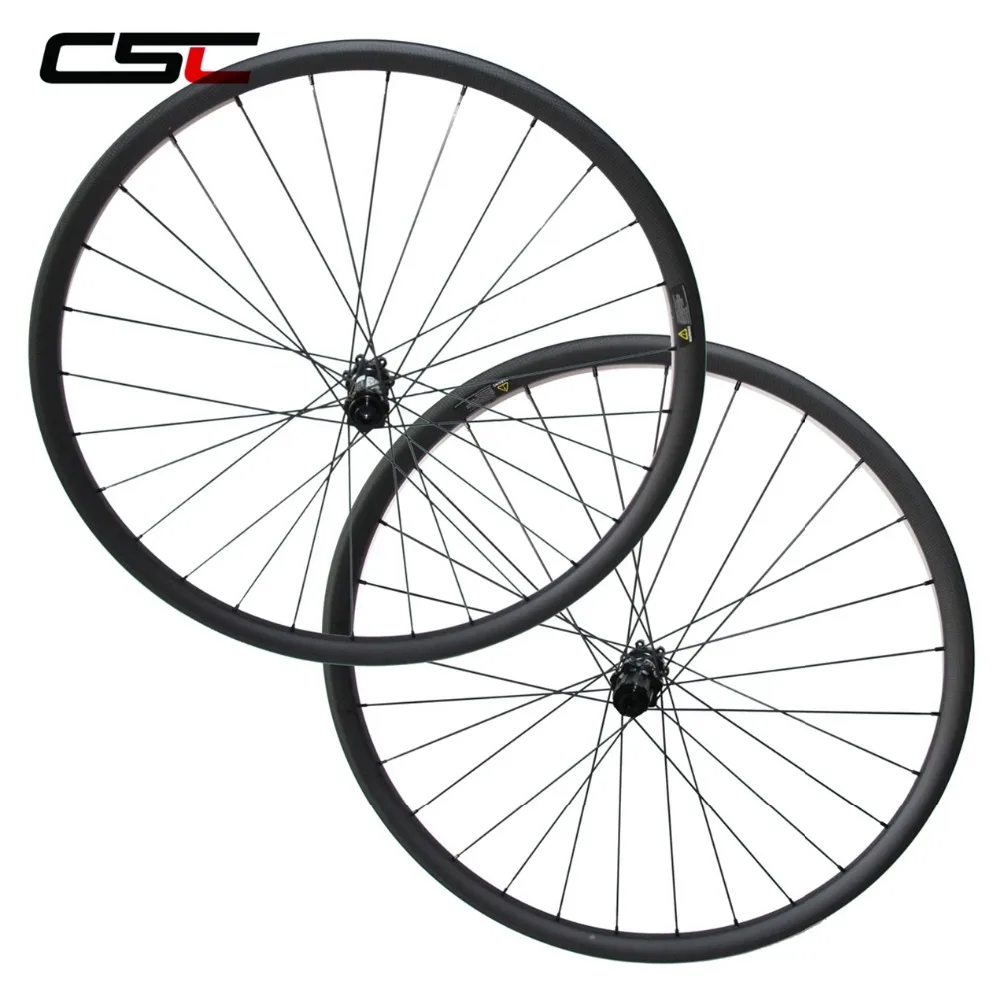Flash Deal Superlight 1270g Mountain Bike Carbon Wheels 29er 30*22 Tubeless Asymmetric XC Race Hookless Bicycle Wheels 6