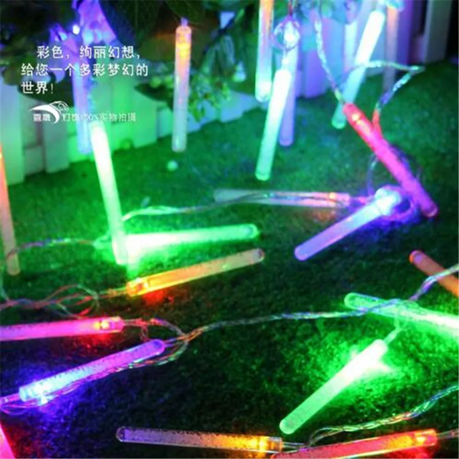 10m 100 led icicle bubble bar picks cone lamp starshine christmas lights