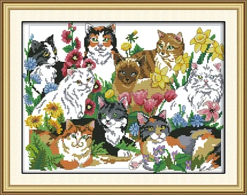 

Joy Sunday Cohesion Modern Wedding Cross Stitch Pattern Needlework Embroidery Stamped Counted Cross Stitch Design DIY Home Decor