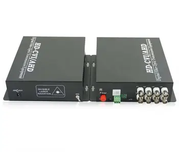 

Data fiber transmitter and receiver 8ch AHD/CVI/TVI 3in1 with 1ch RS485 Data/8ch HD 720p, FC, Singlemode,Singlefiber 20km