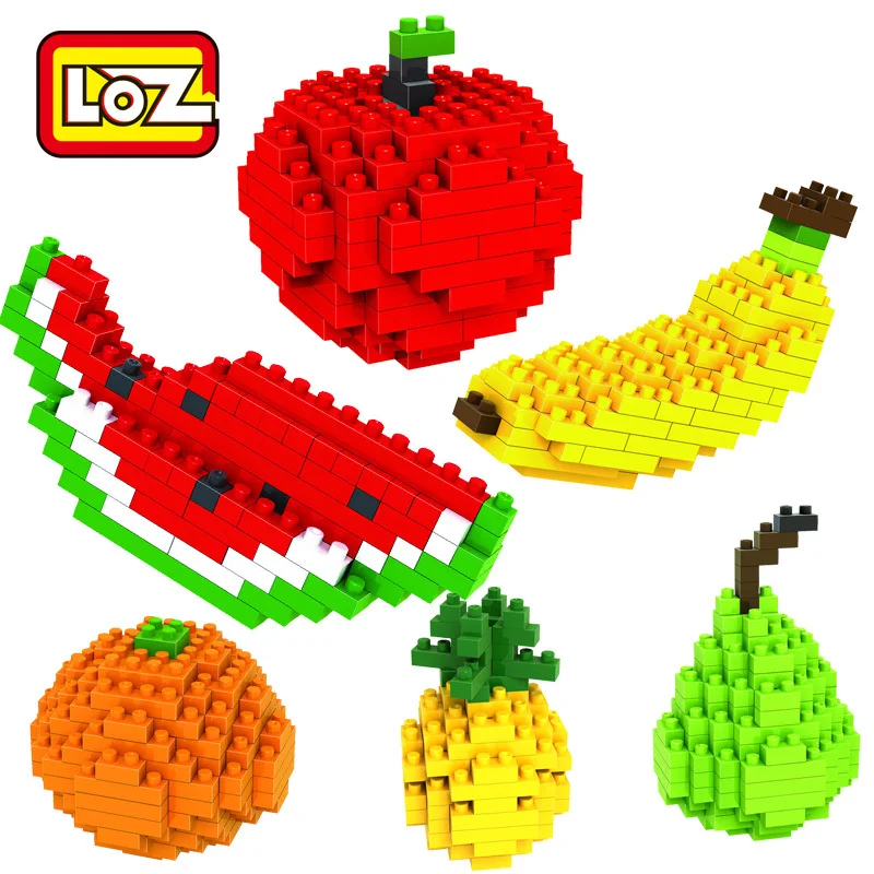 Wholesale LOZ Diamond Blocks Fruits Series Blocks ...