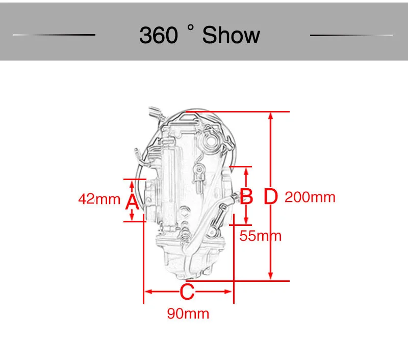 ZS с жесткими защитными HSR42 45 48 Mikuni 42 мм Carb ускоритель Производительность насоса насосная станция карбюратор TM42-6 42-18 Harley EVO Twin Cam для 4T