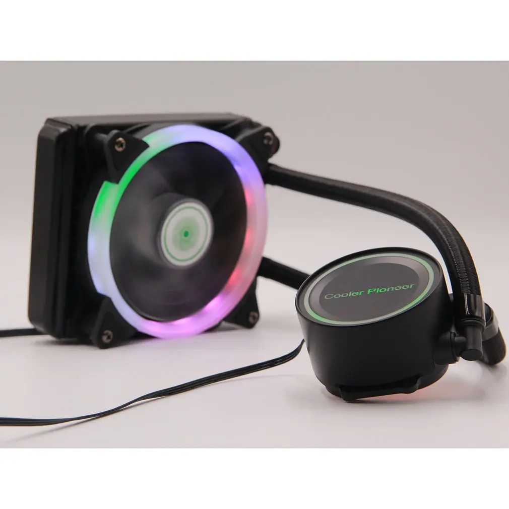 120mm 210mm Hydraulic 4Pin CPU Cooler Radiator Fan Water Cooling Fan Computer Case Cooler Fan with LED Lower Noise Cooling Fan