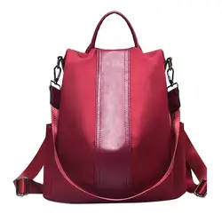 Женская мода 2019 рюкзак однотонный Противоугонная сумка дикая сумка на плечо водостойкая Zaino Да Донна дропшиппинг #40