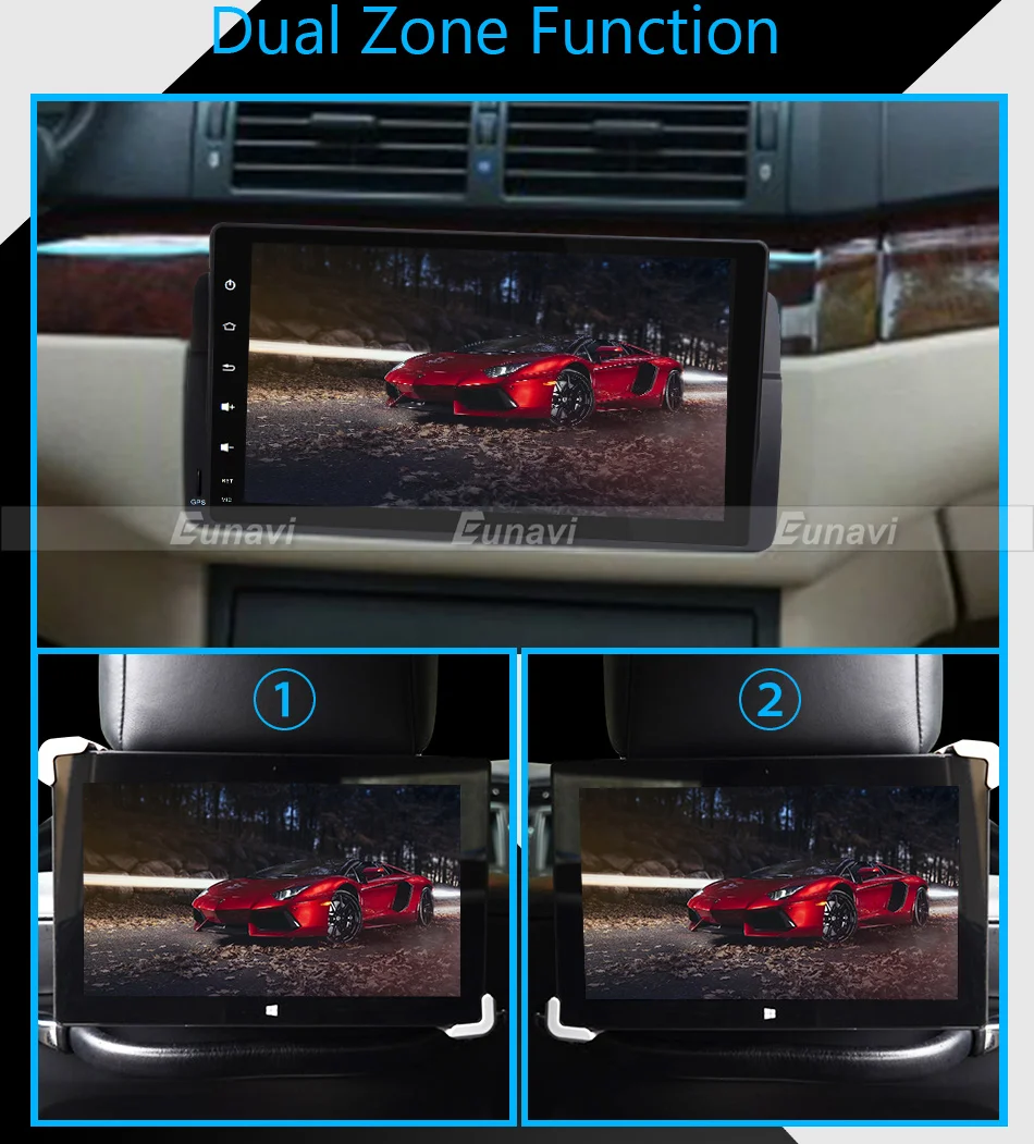 Sale Eunavi 1 Din Car Multimedia Player Car Radio GPS Android 7.1.1 2 Din OBD2 Bluetooth For BMW/E46/M3/MG/ZT/Rover 75 16