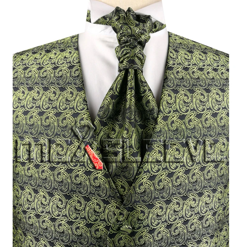 

Fashion mens tuxedo mix green waistcoat for men XXS-10XL