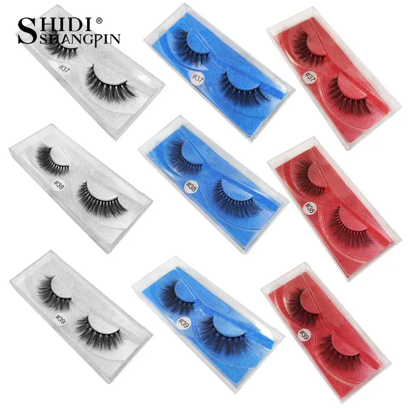 

SHIDISHANGPIN 1 pair false eyelashes 1 box 3d mink eyelashes natural long 3d mink lashes hand made eyelash extension lashes
