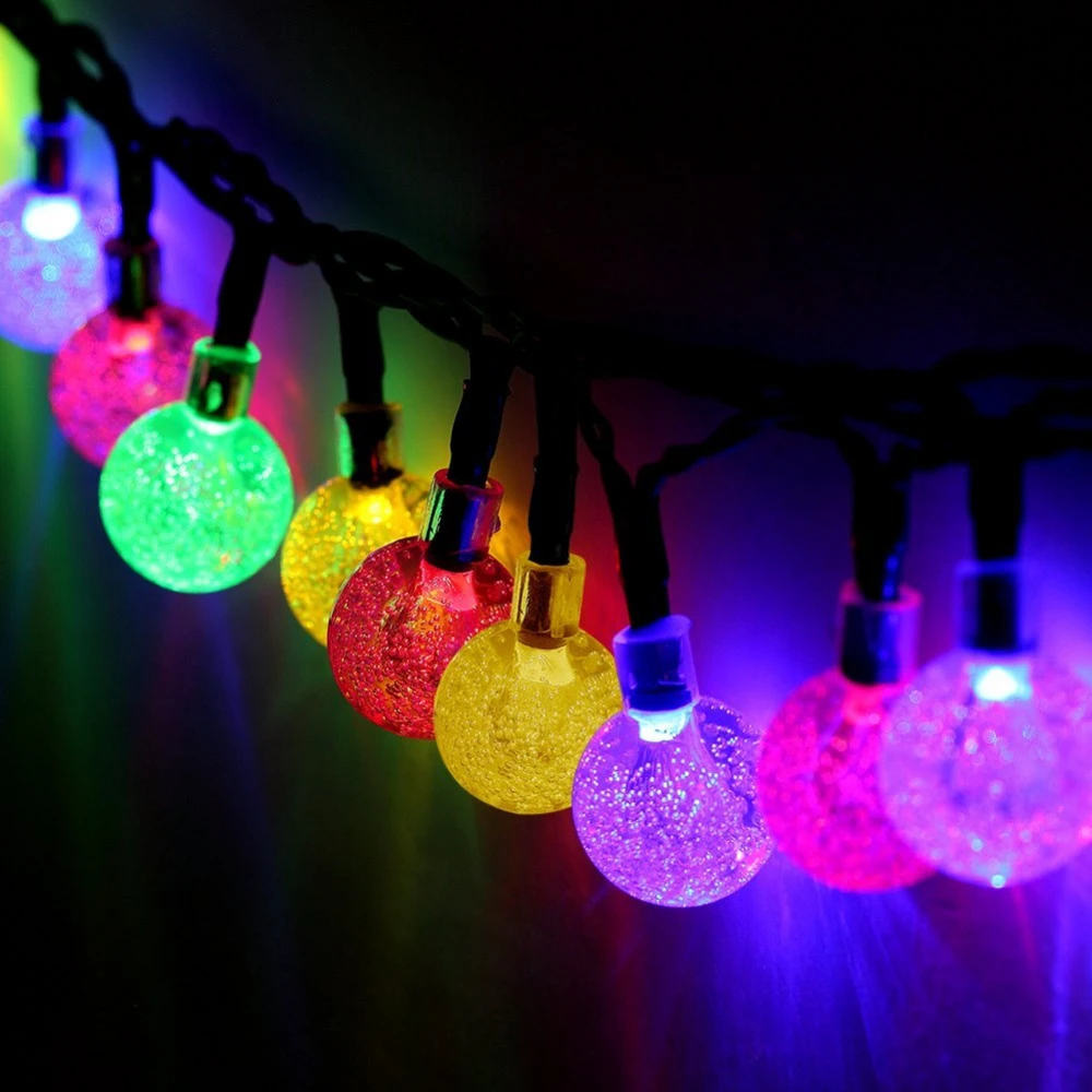 pic Multi Coloured Solar String Garden Lights t sunrise outdoor solar powered string