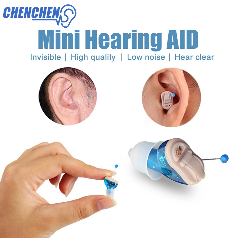  2018 New Hearing Aid Amplifier Mini Pocket Digital Hearing Aids Adjustable Invisible Ear Amplifier 