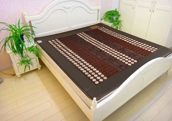 

Free shipping Full body China jade korea health heating mat foldable jade stone massage seat mat 1.2*1.9M